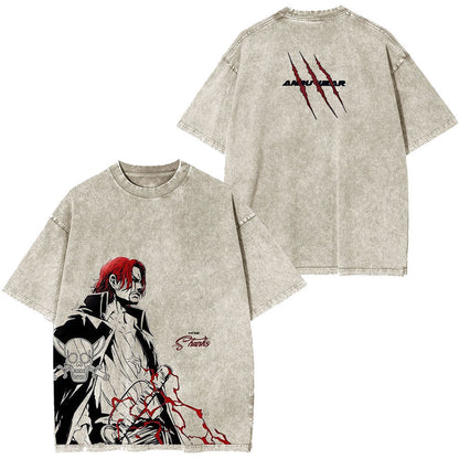 PROJECT KAOS ANIME ONE PIECE YONKOU AKAGAMI TEE-[DS]