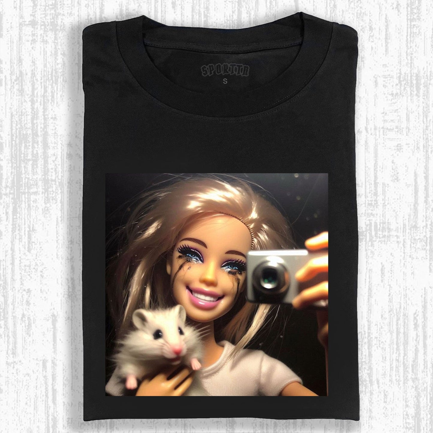 REBELLIOUS BARBIE SELFIE MOMENT TEE 
