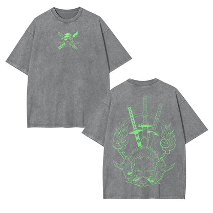 RORONOA ZORO ANIME INSPIRED VINTAGE TEE丨ONE PIECE-[DS]