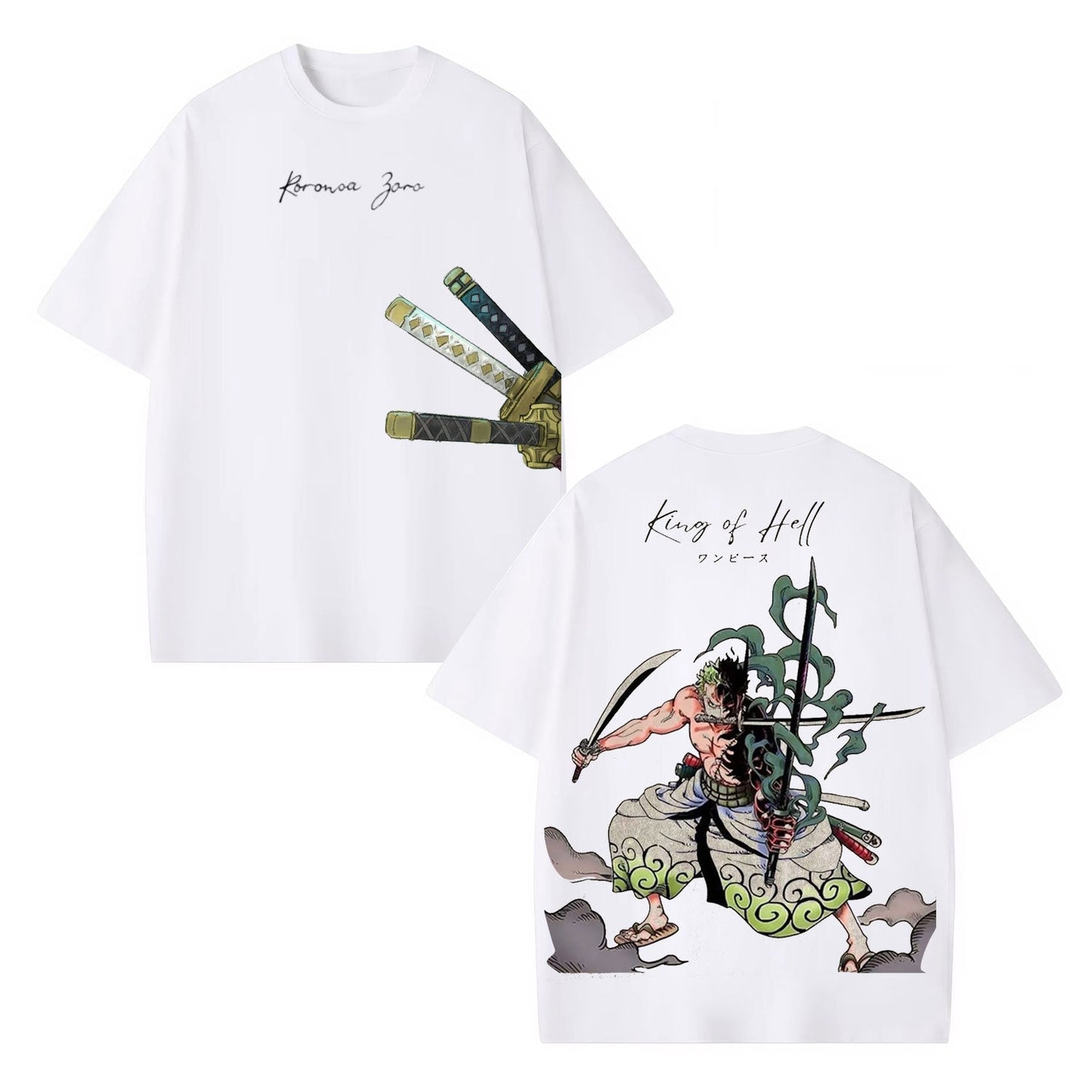 RORONOA ZORO ANIME INSPIRED VINTAGE TEE丨ONE PIECE-[DS]