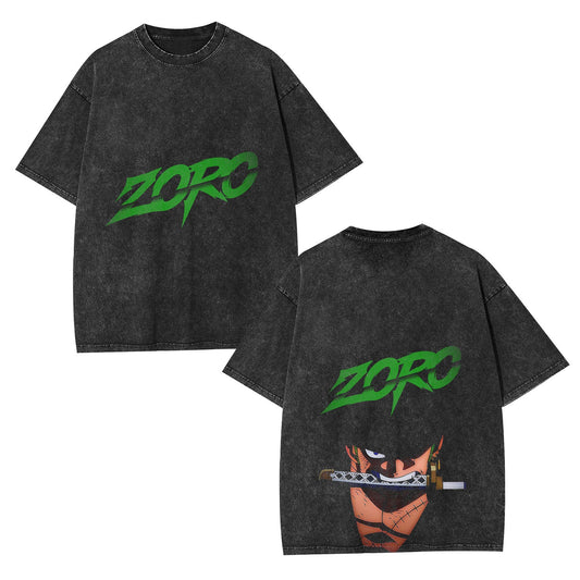 RORONOA ZORO ANIME INSPIRED VINTAGE TEE丨ONE PIECE-[DS]