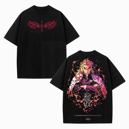 RENGOKU KYOJURO ANIME INSPIRED VINTAGE TEE丨DEMON SLAYER-[DS]