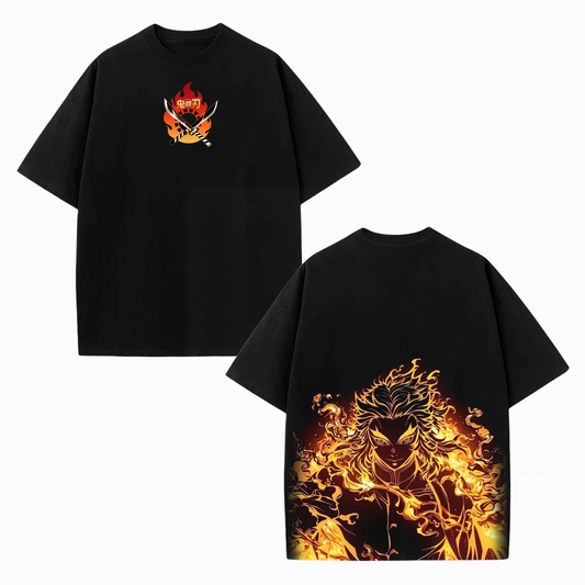 RENGOKU KYOJURO ANIME INSPIRED VINTAGE TEE丨DEMON SLAYER-[DS]