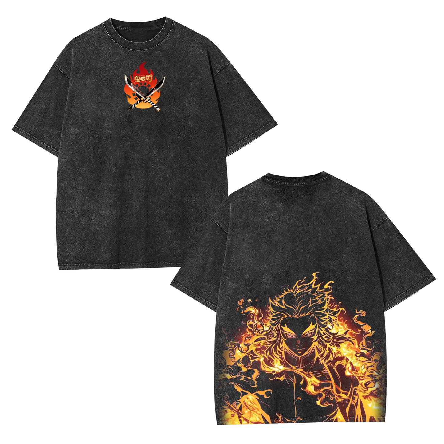 RENGOKU KYOJURO ANIME INSPIRED VINTAGE TEE丨DEMON SLAYER-[DS]