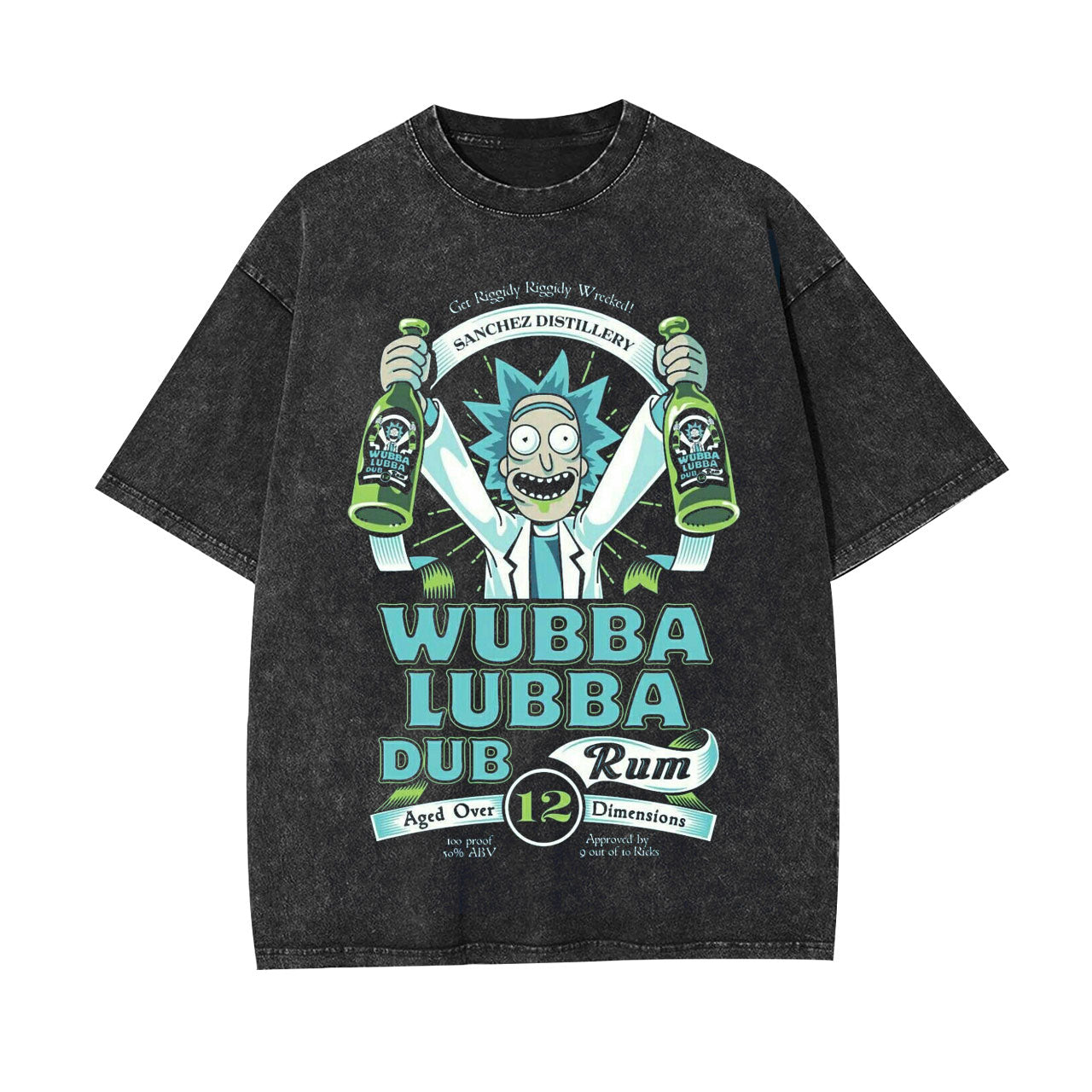 RICK'S WUBBA LUBBA DUB RUM T-SHIRT -[FRONT] 