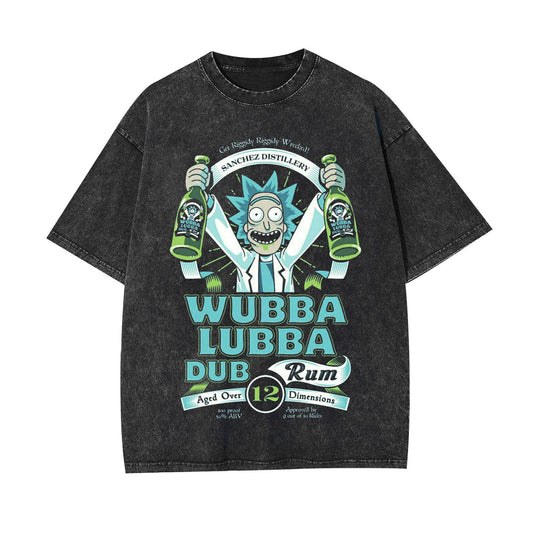 RICK'S WUBBA LUBBA DUB RUM T-SHIRT -[FRONT] 