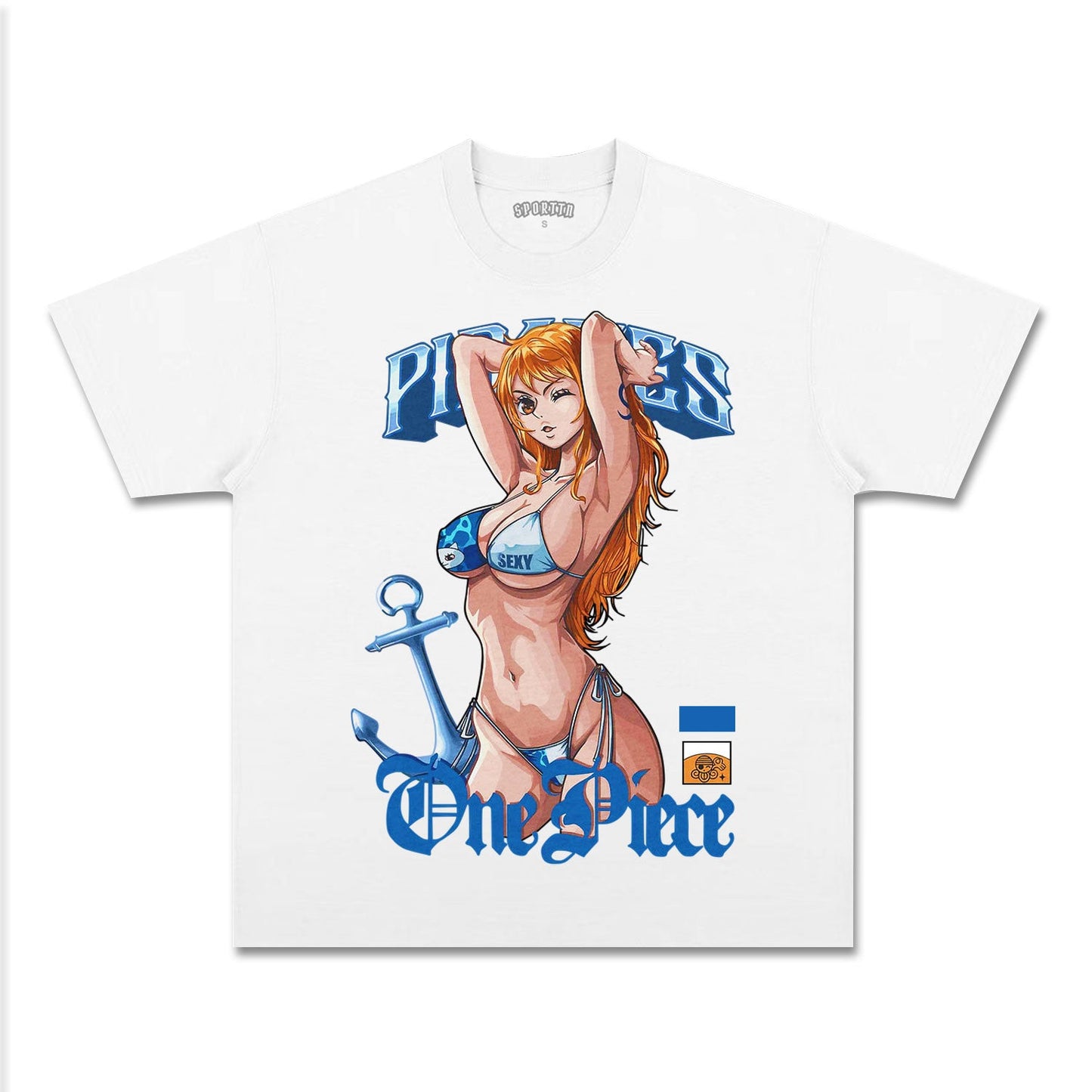 SEXY UNISEX ANIME INSPIRED VINTAGE TEE-[FRONT]