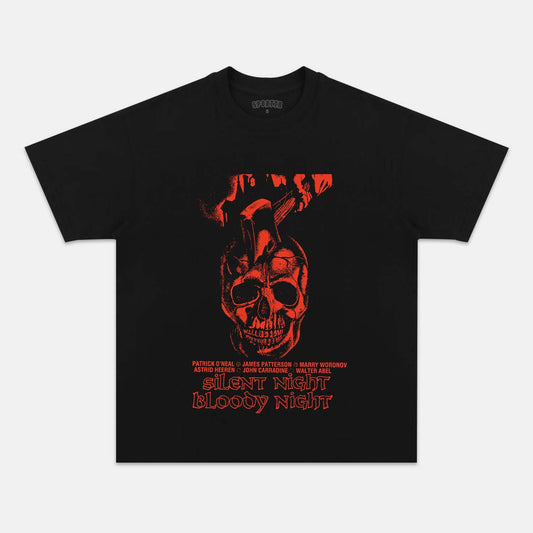 SILENT NIGHT BLOODY NIGHT PROMO  T-SHIRT