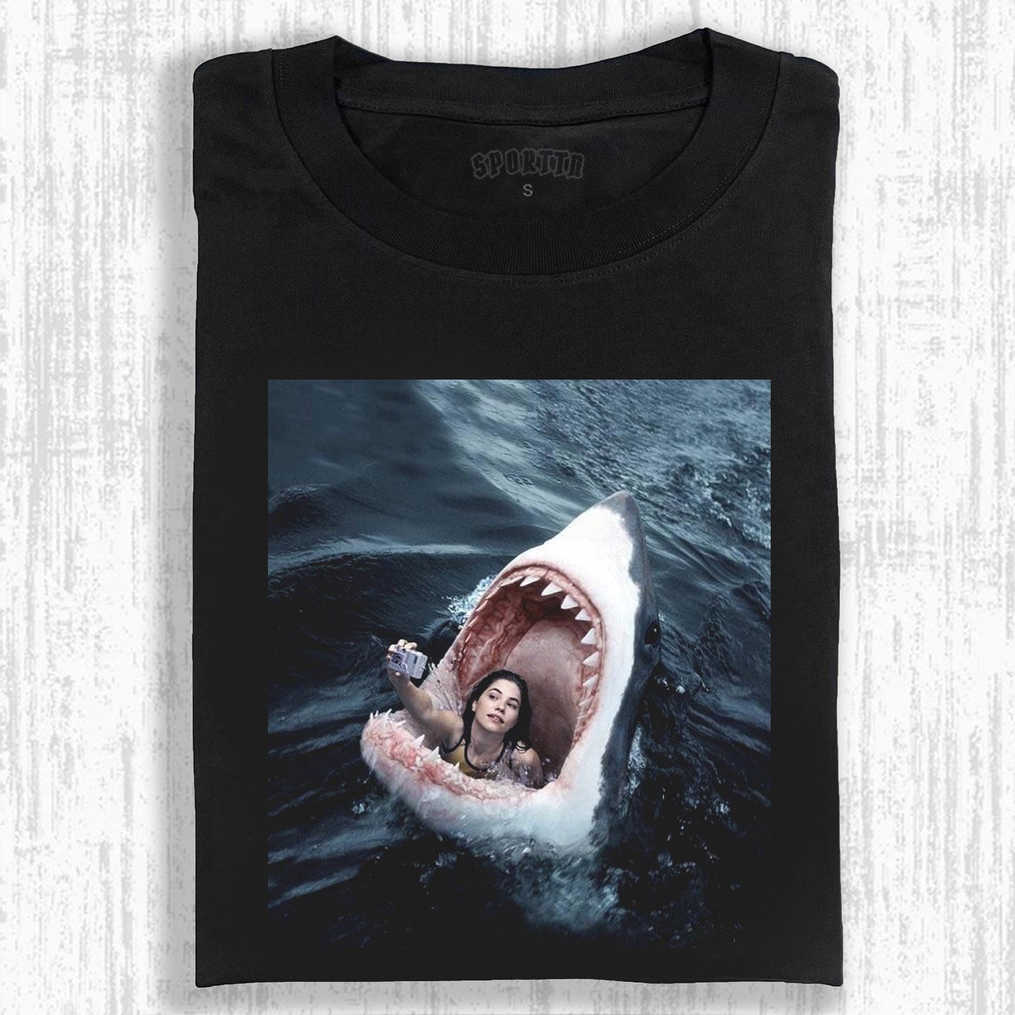SELFIE ADVENTURE IN THE SHARK'S MOUTH TEE 