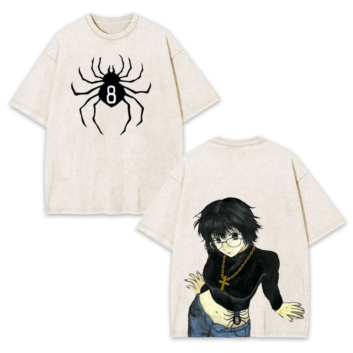 SHIZUKU MURASAKI UNISEX WASHED TEE丨HUNTER×HUNTER-[DS]