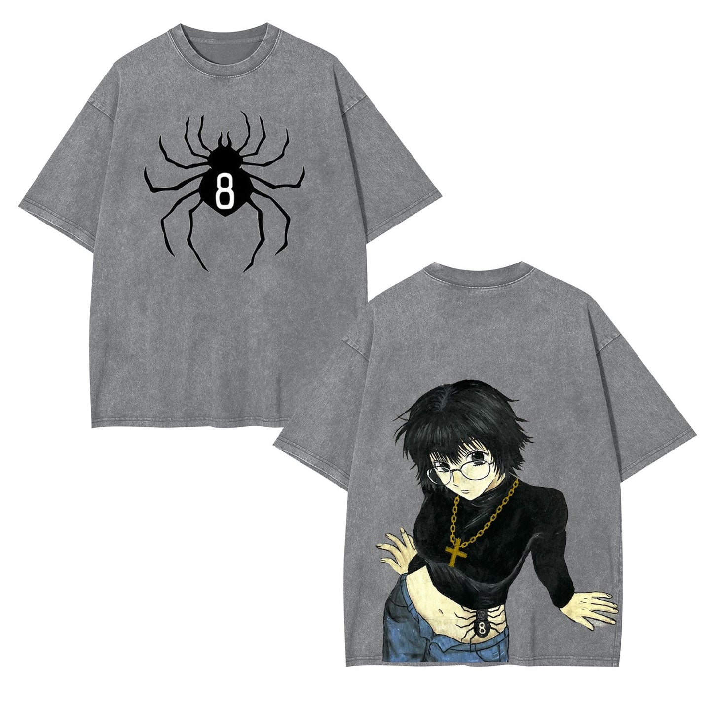 SHIZUKU MURASAKI UNISEX WASHED TEE丨HUNTER×HUNTER-[DS]