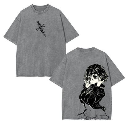 SHIZUKU MURASAKI UNISEX WASHED TEE丨HUNTER×HUNTER-[DS]