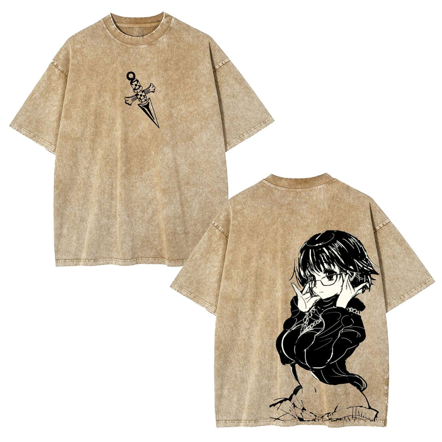 SHIZUKU MURASAKI UNISEX WASHED TEE丨HUNTER×HUNTER-[DS]