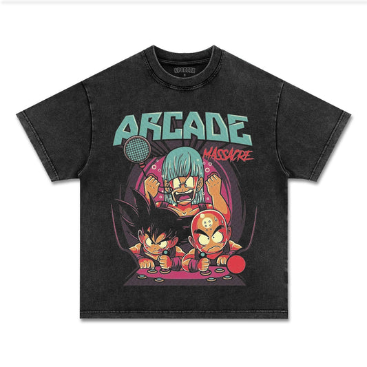 SON GOKU ANIME OVERSIZED TEE  DRAGON BALL-[FRONT]