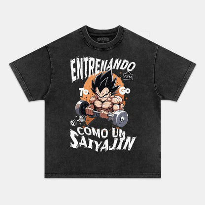SON GOKU UNISEX ANIME INSPIRED VINTAGE T-SHIRT丨DRAGON BALL-[FRONT]