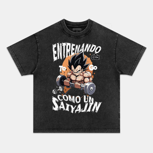 SON GOKU UNISEX ANIME INSPIRED VINTAGE T-SHIRT丨DRAGON BALL-[FRONT]