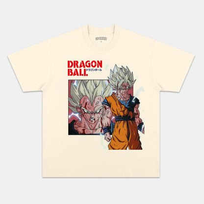 SON GOKU UNISEX ANIME INSPIRED VINTAGE T-SHIRT丨DRAGON BALL-[BACK]