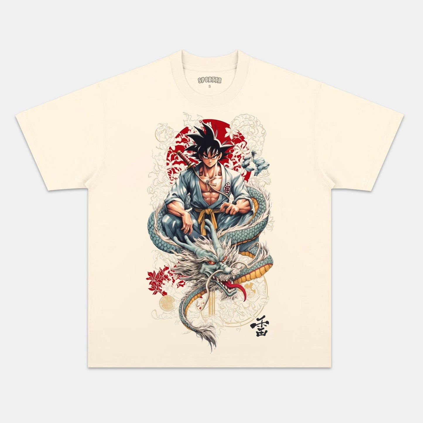SON GOKU UNISEX ANIME INSPIRED VINTAGE T-SHIRT丨DRAGON BALL-[BACK]