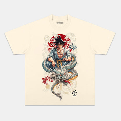 SON GOKU UNISEX ANIME INSPIRED VINTAGE T-SHIRT丨DRAGON BALL-[BACK]