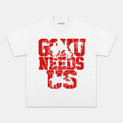 SON GOKU UNISEX ANIME INSPIRED VINTAGE T-SHIRT丨DRAGON BALL-[FRONT]