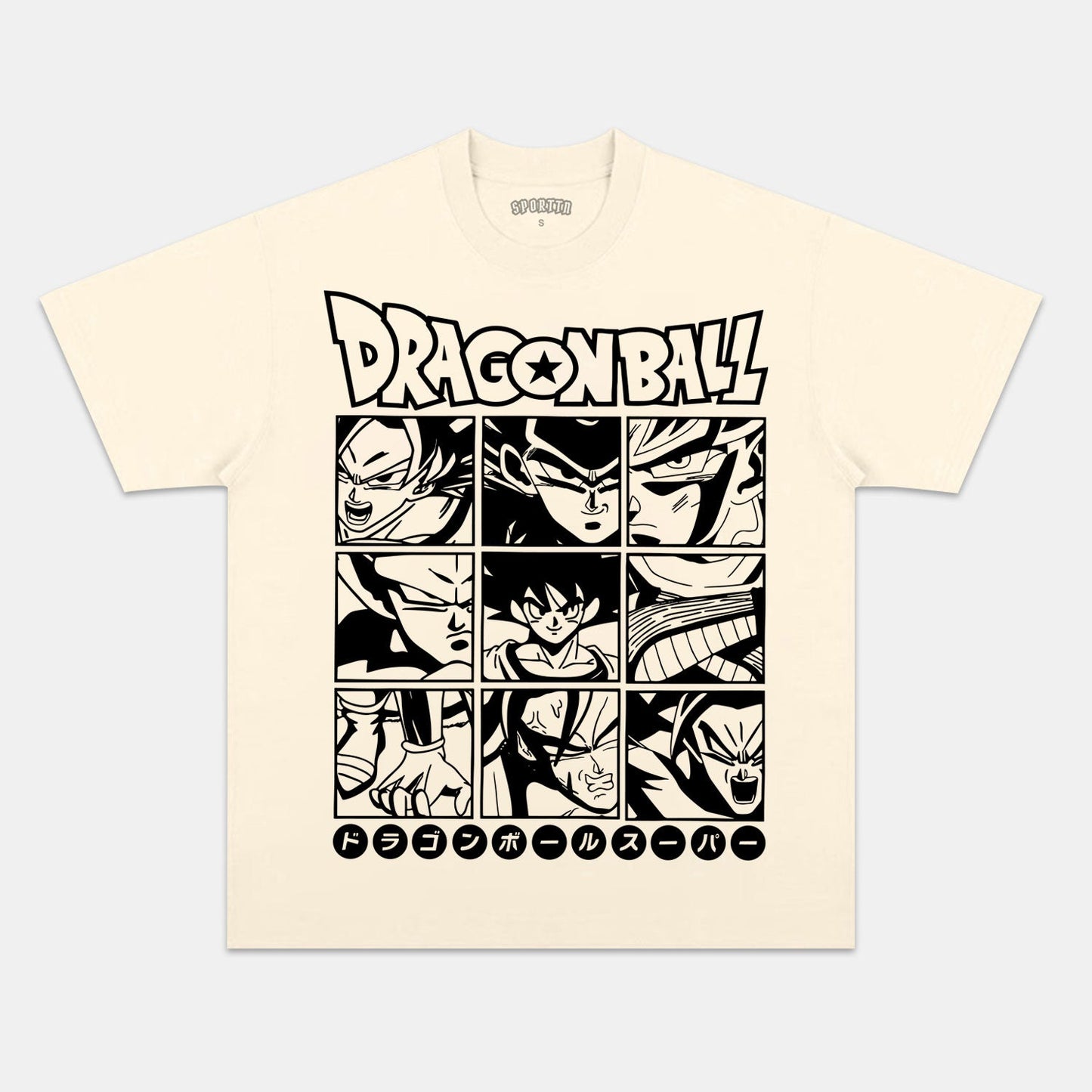 SON GOKU ANIME OVERSIZED TEE丨DRAGON BALL-[FRONT]