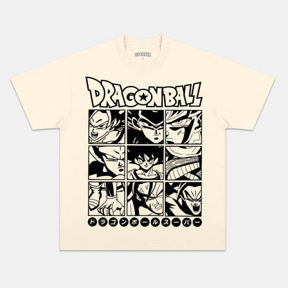 SON GOKU ANIME OVERSIZED TEE丨DRAGON BALL-[FRONT]