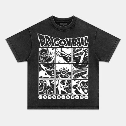 SON GOKU ANIME OVERSIZED TEE丨DRAGON BALL-[FRONT]