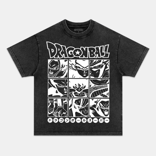 SON GOKU ANIME OVERSIZED TEE丨DRAGON BALL-[FRONT]