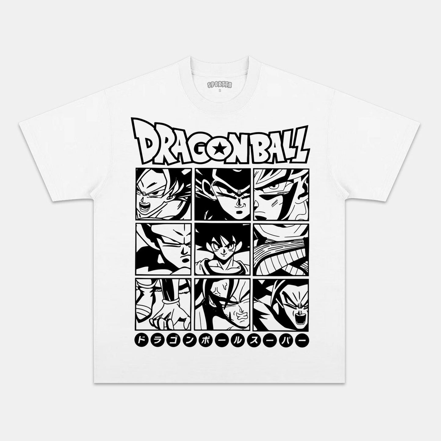 SON GOKU ANIME OVERSIZED TEE丨DRAGON BALL-[FRONT]
