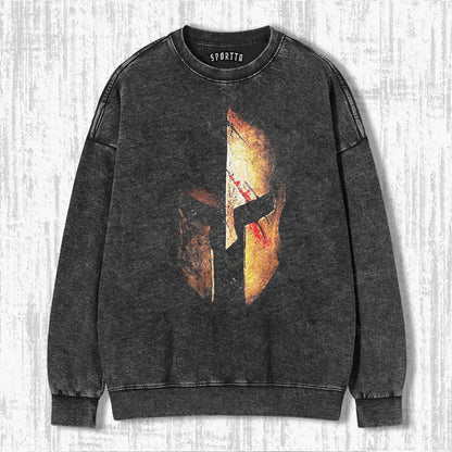 SPARTAN HELMET MARK OF IRON AND BLOOD T-SHIRT