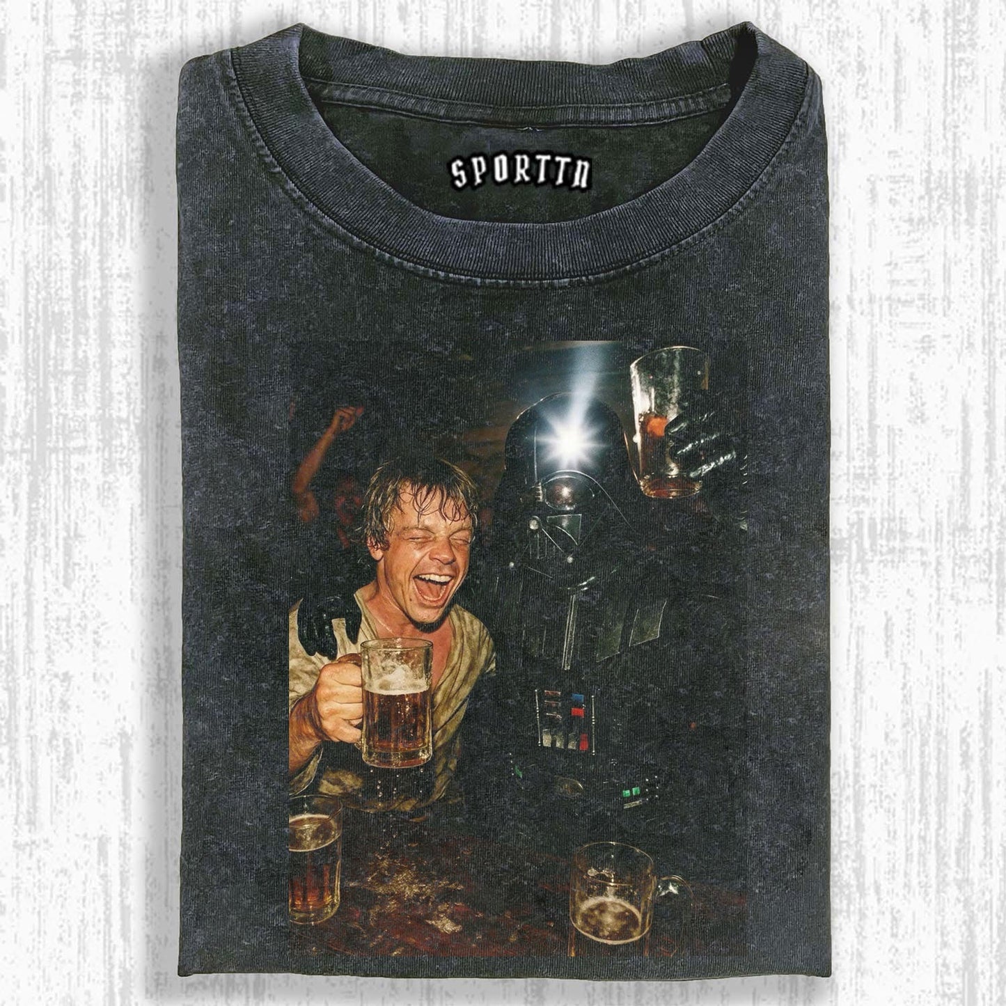 STAR WARS FUN MOMENT DARTH VADER AND LUKE'S 'CHEERS' T-SHIRT