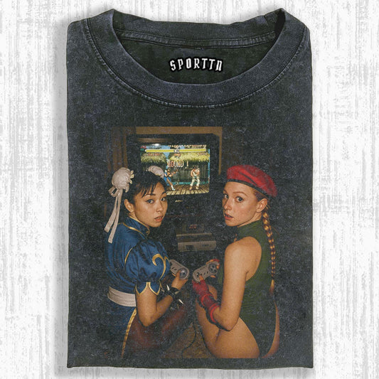 STREET FIGHTER CHARACTER COSPLAY DUEL T-SHIRT