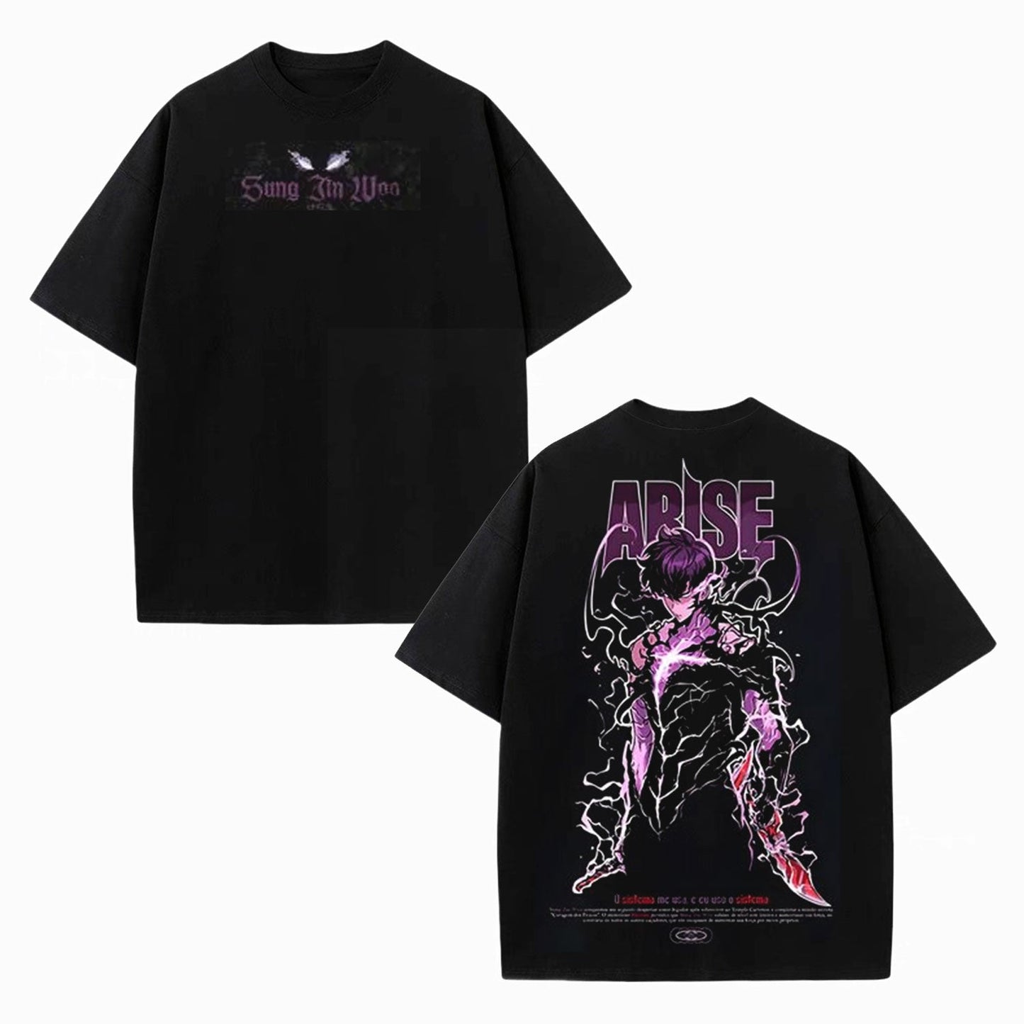 SUNG JIN - WOO UNISEX ANIME INSPIRED VINTAGE T-SHIRT-[DS]