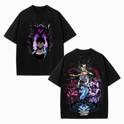 SUNG JIN - WOO UNISEX ANIME INSPIRED VINTAGE TEE-[DS]