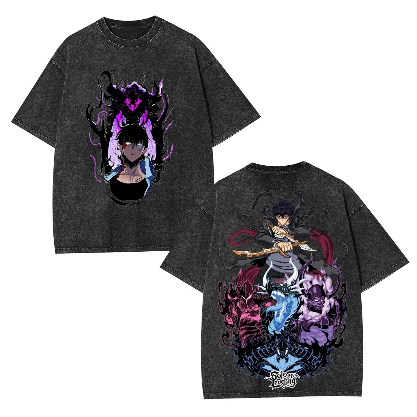 SUNG JIN - WOO UNISEX ANIME INSPIRED VINTAGE TEE-[DS]