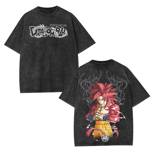 SUPER SAIYAN 4 VINTAGE OVERSIZED TEE  DRAGON BALL GT-[DS]