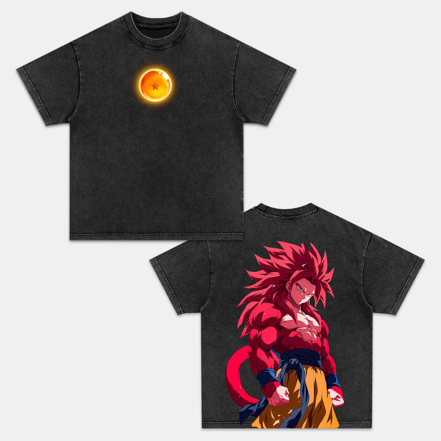 SUPER SAIYAN 4 VINTAGE OVERSIZED TEE丨DRAGON BALL GT-[DS]