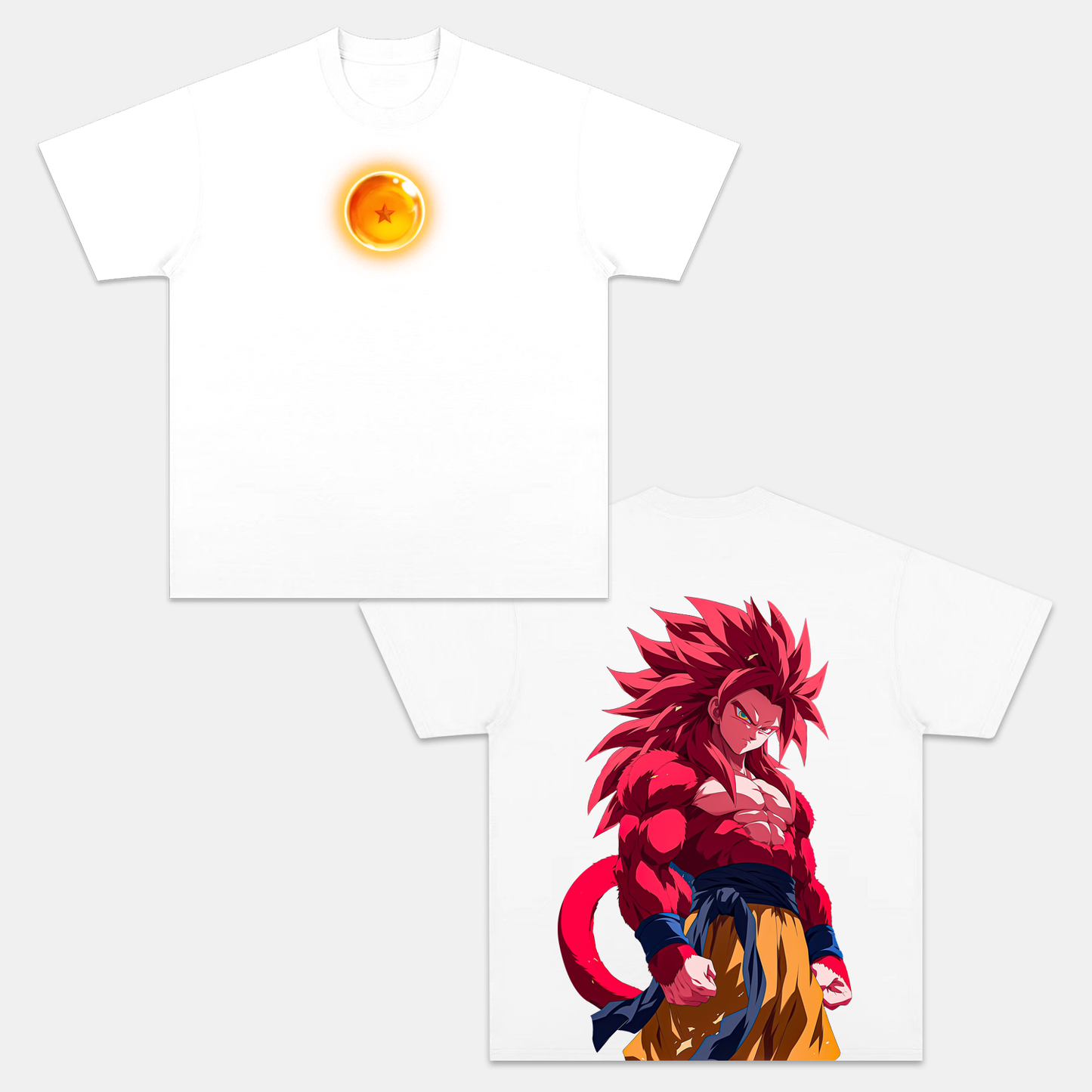 SUPER SAIYAN 4 VINTAGE OVERSIZED TEE丨DRAGON BALL GT-[DS]