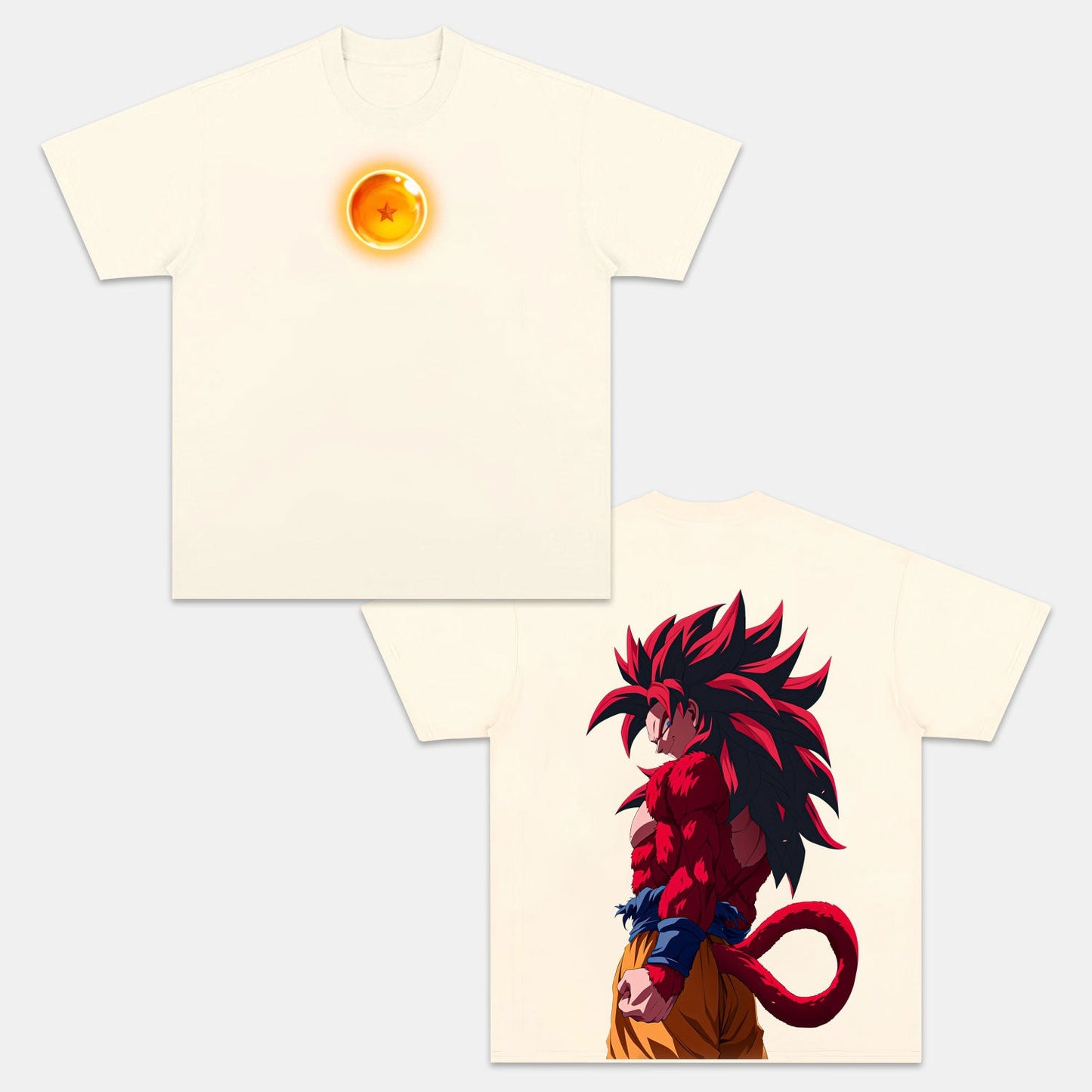 SUPER SAIYAN 4 VINTAGE OVERSIZED TEE丨DRAGON BALL GT-[DS]