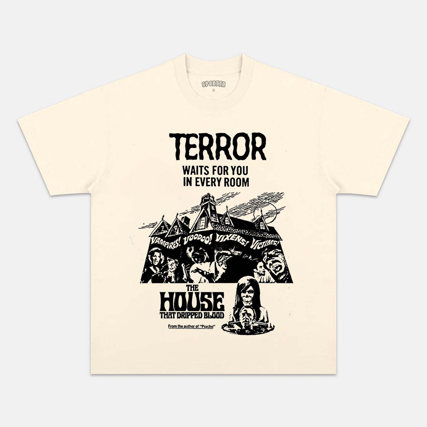 THE HOUSE THAT DRIPPED BLOOD   T-SHIRT