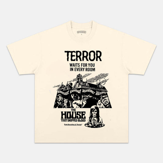 THE HOUSE THAT DRIPPED BLOOD   T-SHIRT