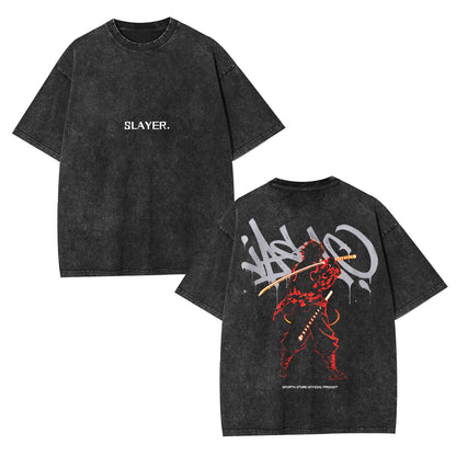TANJIRO KAMADO UNISEX ANIME INSPIRED VINTAGE TEE丨DEMON SLAYER-[DS]