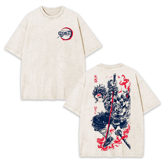 TANJIRO DEMON SLAYER OVERSIZED T-SHIRT-[DS]