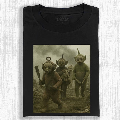 TELETUBBIES IN DARK REMAKE STYLE TEE
