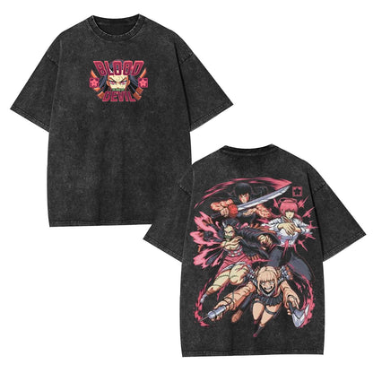 THE CROSSOVER FEMALE BLOOD DEVIL UNISEX OVERSIZED TEE-[DS]