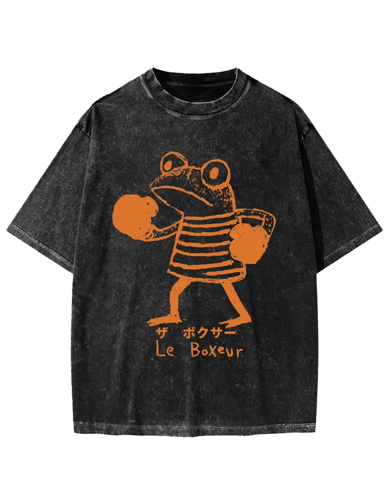 THE FROG BOXER VINTAGE WASHED T-SHIRT 