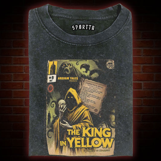 THE KING IN YELLOW WASHED T-SHIRT 