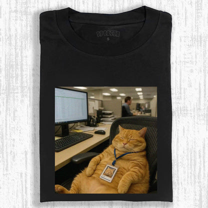 THE OFFICE CAT'S LEISURELY DAY TEE 