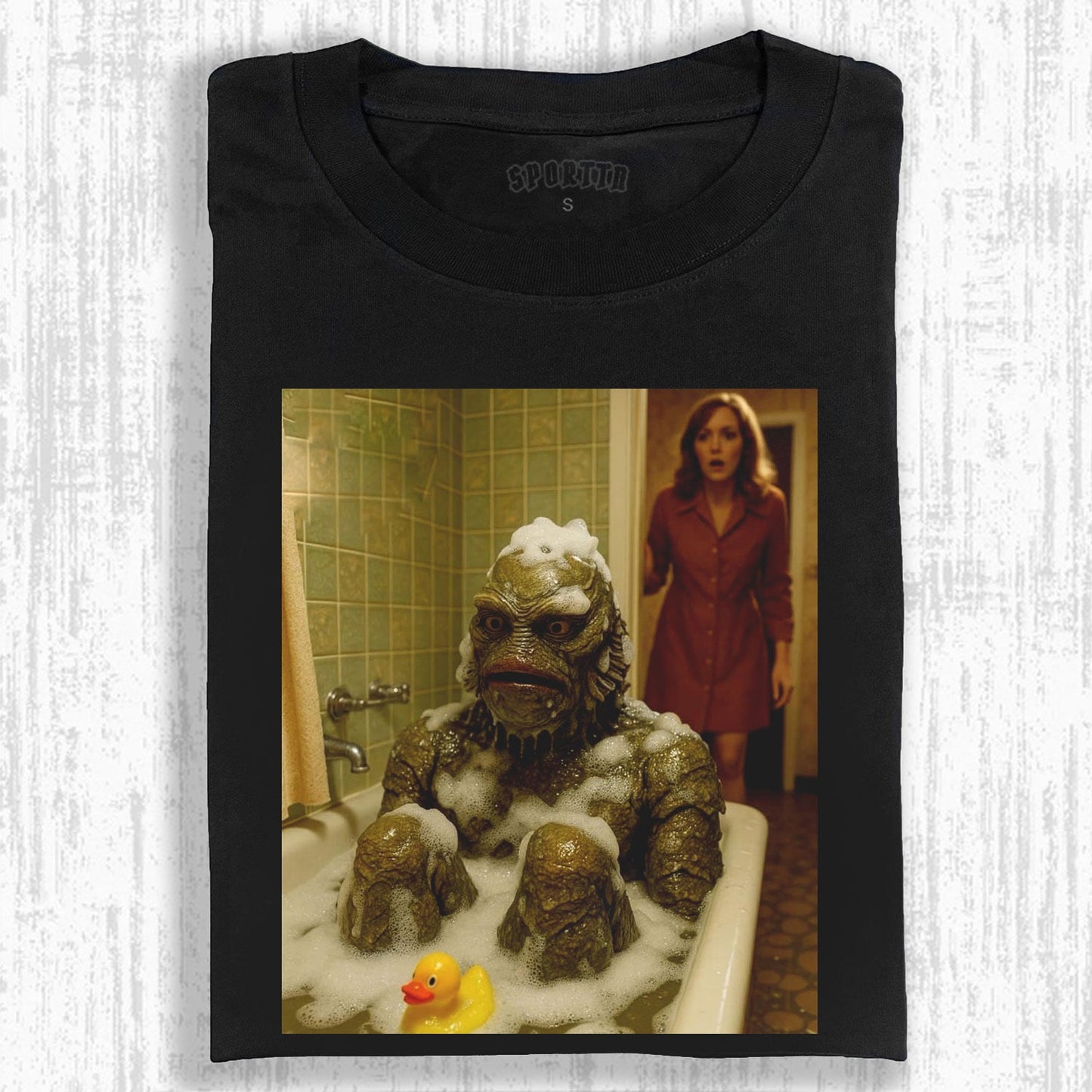THE SHAPE OF WATER FUNNY BATHING SCENE TEE