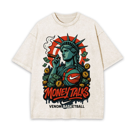 THE STATUE OF LIBERTY'S MONEY - BASKETBALL SHOW TEE 